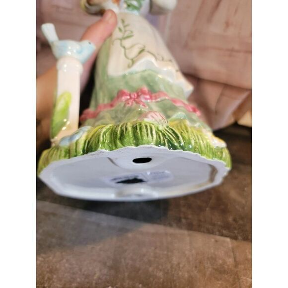 Ceramic gardening Bunny AS IS Easter flower bird - Picture 11 of 13